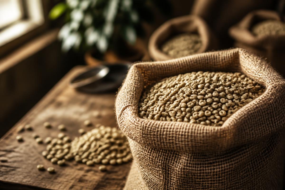 Specialty green coffee beans